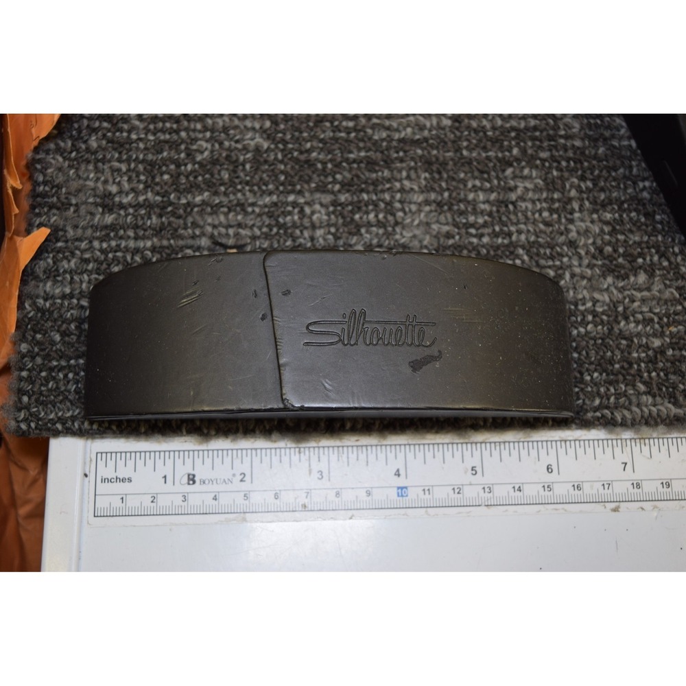Silhouette Sunglasses Eyeglasses Clam Shell Black - Logo CASE ONLY - Flaw